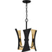 Quoizel - MYL2814MBK - Three Light Pendant - Myla - Matte Black