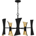 Quoizel - MYL5027MBK - Ten Light Chandelier - Myla - Matte Black