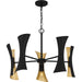 Quoizel - MYL5027MBK - Ten Light Chandelier - Myla - Matte Black