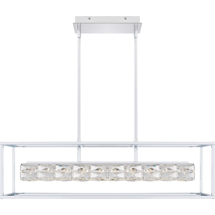 Quoizel - PCDZ136C - LED Linear Chandelier - Dazzle - Polished Chrome