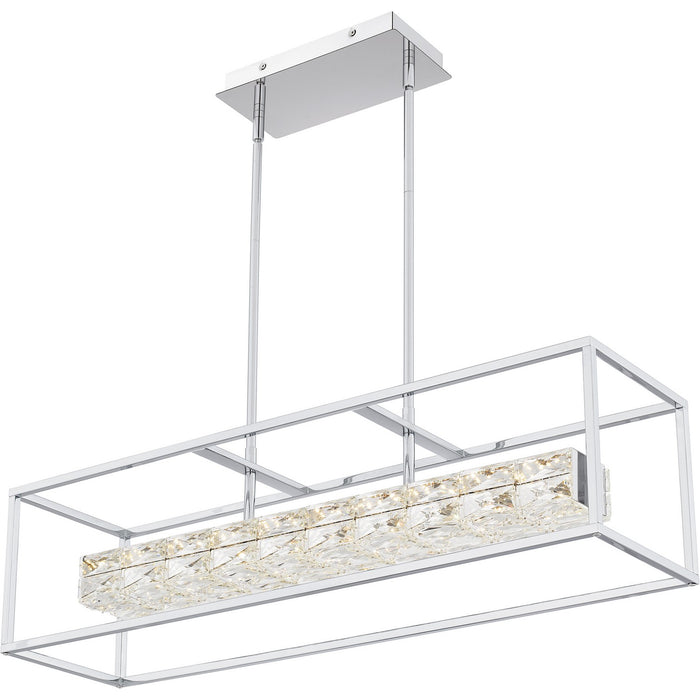 Quoizel - PCDZ136C - LED Linear Chandelier - Dazzle - Polished Chrome