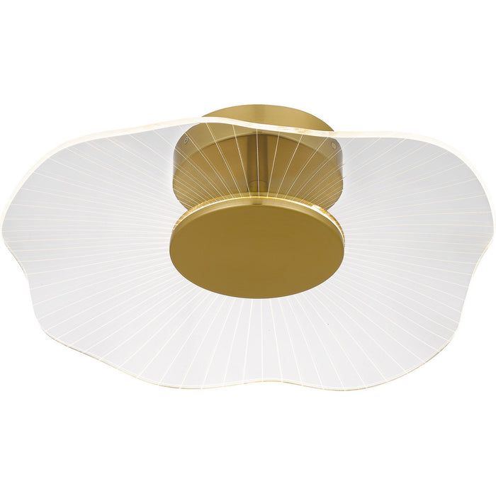 Quoizel - PCIB1718BRG - LED Semi Flush Mount - Ibis - Brushed Gold