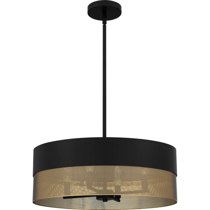 Quoizel - QP6740MBK - Four Light Pendant - Quoizel Pendant - Matte Black