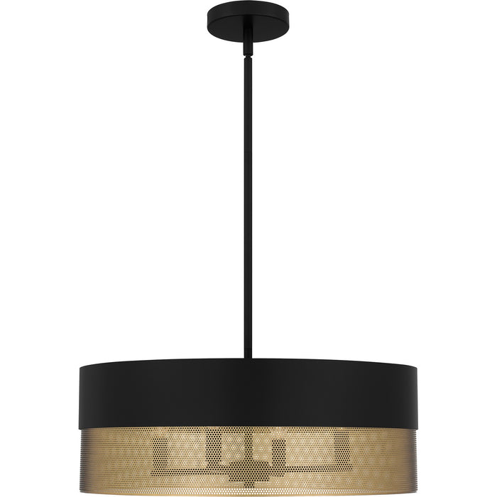 Quoizel - QP6740MBK - Four Light Pendant - Quoizel Pendant - Matte Black