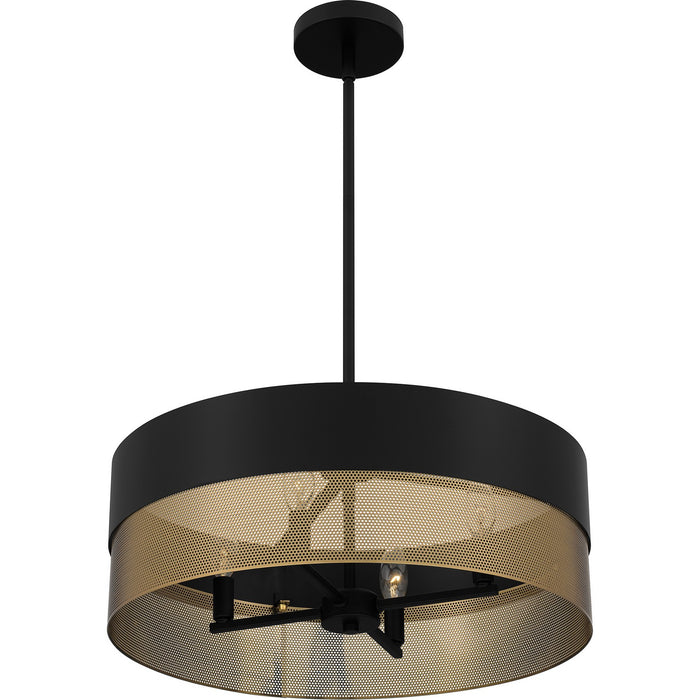 Quoizel - QP6740MBK - Four Light Pendant - Quoizel Pendant - Matte Black