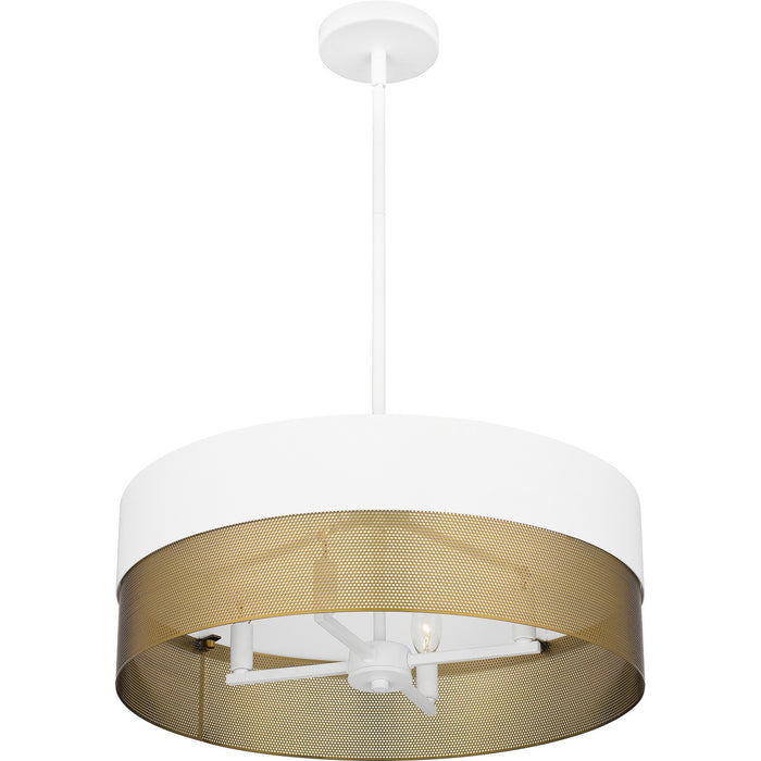 Quoizel - QP6740W - Four Light Pendant - Quoizel Pendant - Matte White