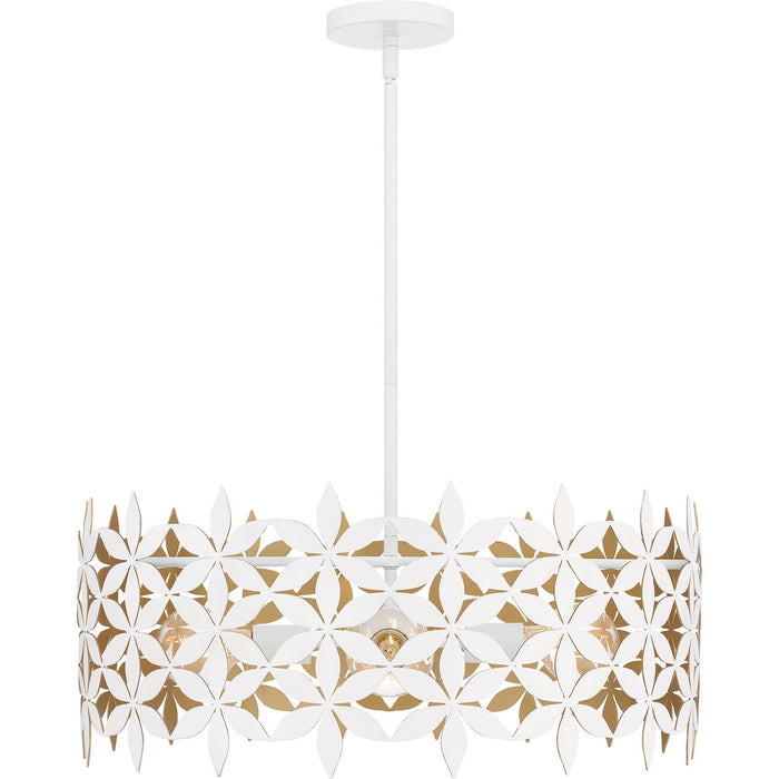 Quoizel - QP6746W - Four Light Pendant - Quoizel Pendant - Matte White