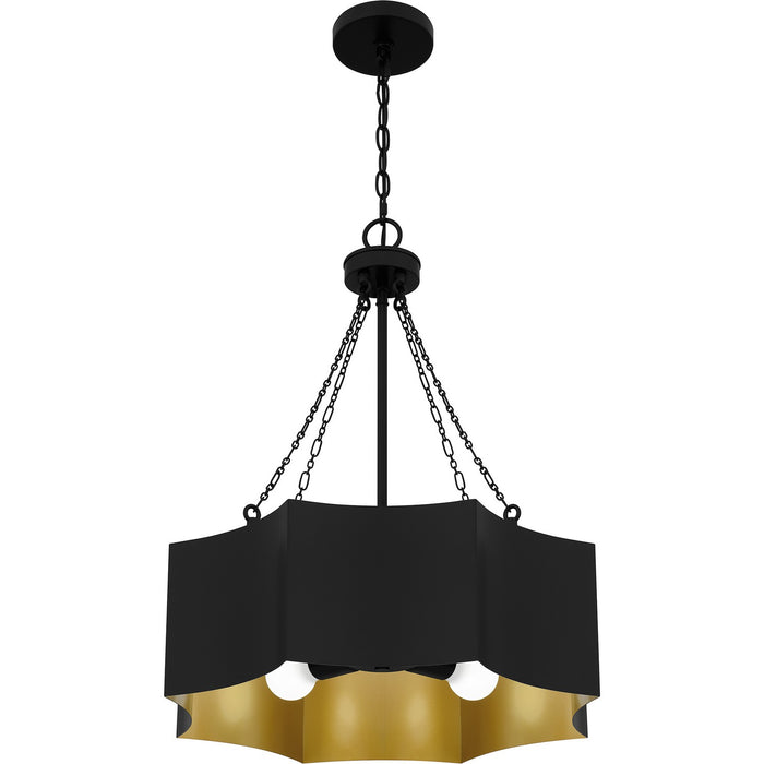 Quoizel - QP6755MBK - Four Light Pendant - Quoizel Pendant - Matte Black