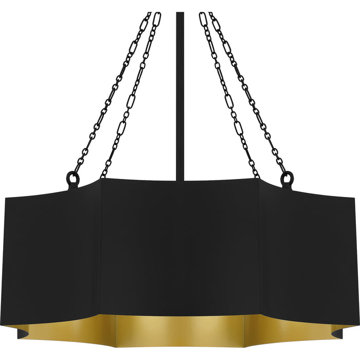 Quoizel - QP6755MBK - Four Light Pendant - Quoizel Pendant - Matte Black