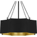 Quoizel - QP6755MBK - Four Light Pendant - Quoizel Pendant - Matte Black