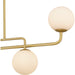 Quoizel - RGS540BRG - Five Light Linear Chandelier - Regis - Brushed Gold