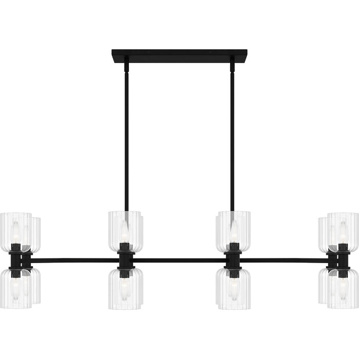 Quoizel - RMD846MBK - Eight Light Linear Chandelier - Ramada - Matte Black