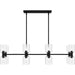 Quoizel - RMD846MBK - Eight Light Linear Chandelier - Ramada - Matte Black