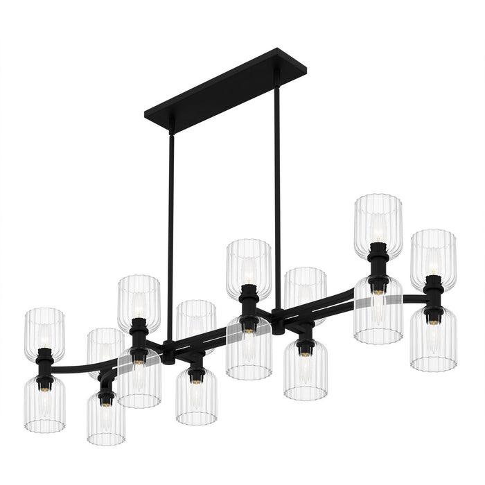 Quoizel - RMD846MBK - Eight Light Linear Chandelier - Ramada - Matte Black