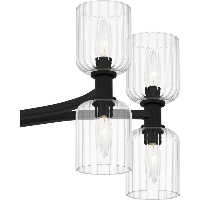 Quoizel - RMD846MBK - Eight Light Linear Chandelier - Ramada - Matte Black