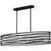 Quoizel - SPL542K - Five Light Linear Chandelier - Spiral - Mystic Black