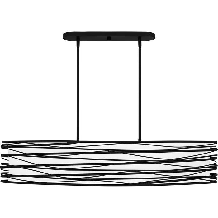 Quoizel - SPL542K - Five Light Linear Chandelier - Spiral - Mystic Black