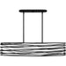 Quoizel - SPL542K - Five Light Linear Chandelier - Spiral - Mystic Black