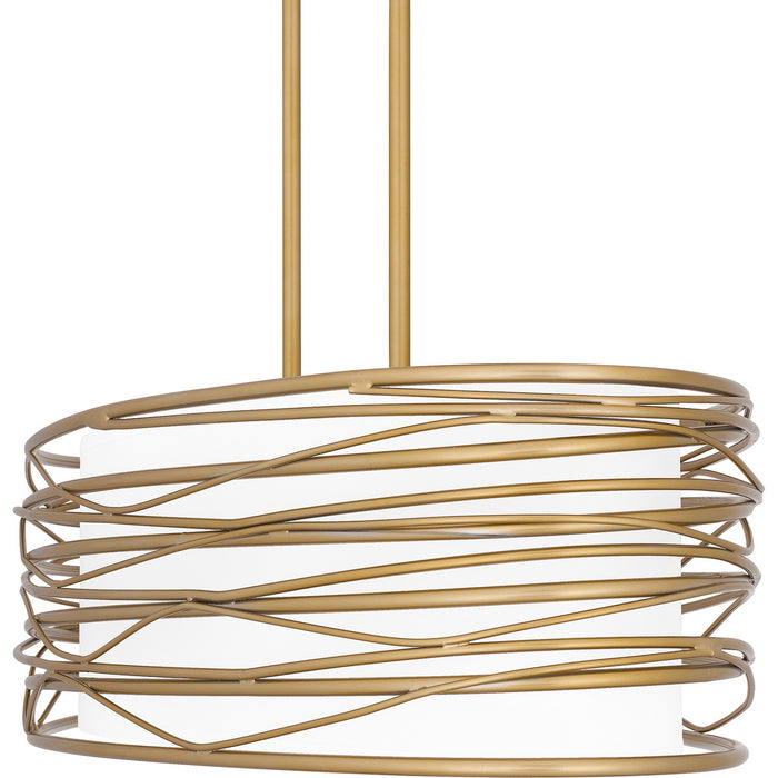 Quoizel - SPL542LG - Five Light Linear Chandelier - Spiral - Light Gold