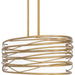 Quoizel - SPL542LG - Five Light Linear Chandelier - Spiral - Light Gold