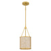 Quoizel - STO1508BRG - One Light Mini Pendant - Stoneland - Brushed Gold