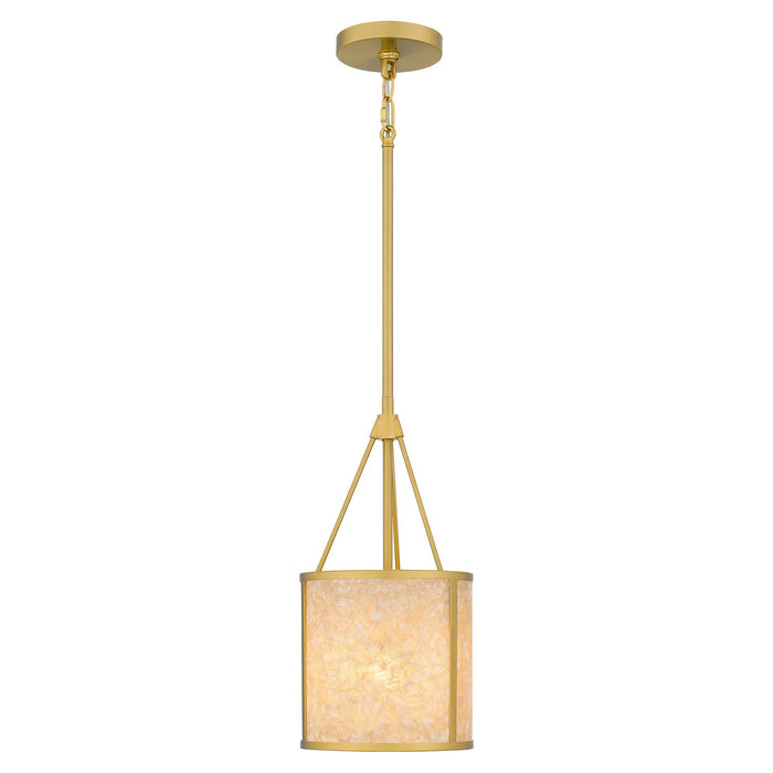 Quoizel - STO1508BRG - One Light Mini Pendant - Stoneland - Brushed Gold