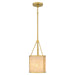 Quoizel - STO1508BRG - One Light Mini Pendant - Stoneland - Brushed Gold