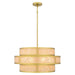 Quoizel - STO2824BRG - Six Light Pendant - Stoneland - Brushed Gold