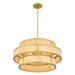 Quoizel - STO2824BRG - Six Light Pendant - Stoneland - Brushed Gold