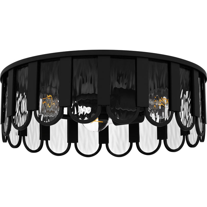 Quoizel - VEA1616MBK - Three Light Flush Mount - Vera - Matte Black