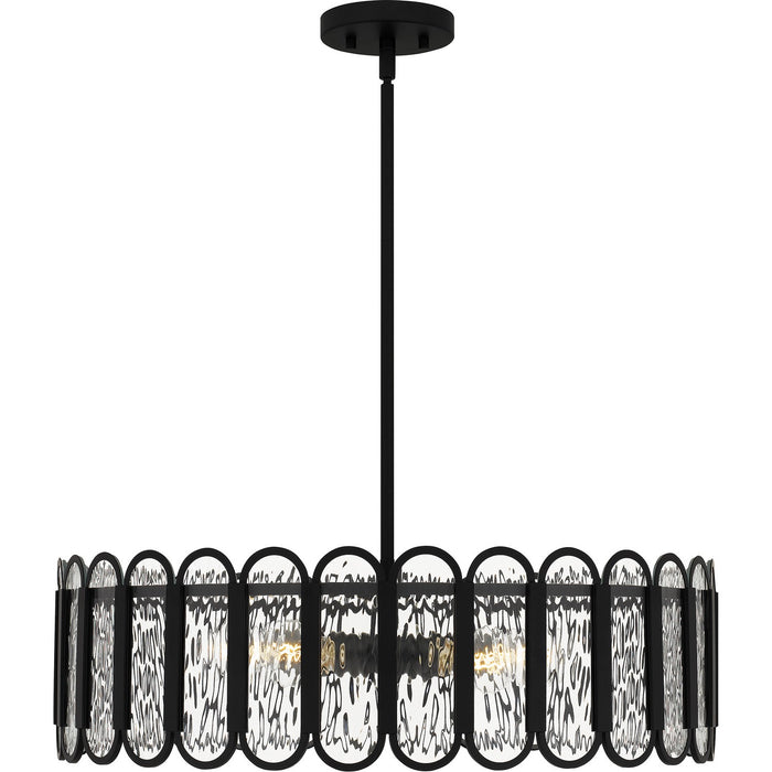 Quoizel - VEA2824MBK - Five Light Pendant - Vera - Matte Black