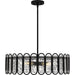 Quoizel - VEA2824MBK - Five Light Pendant - Vera - Matte Black