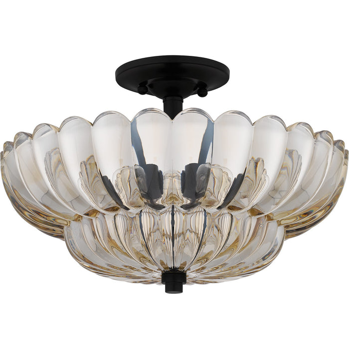 Quoizel - WHP1716MC - Four Light Semi Flush Mount - Whitecap - Mottled Cocoa