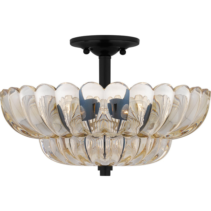 Quoizel - WHP1716MC - Four Light Semi Flush Mount - Whitecap - Mottled Cocoa