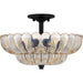 Quoizel - WHP1716MC - Four Light Semi Flush Mount - Whitecap - Mottled Cocoa