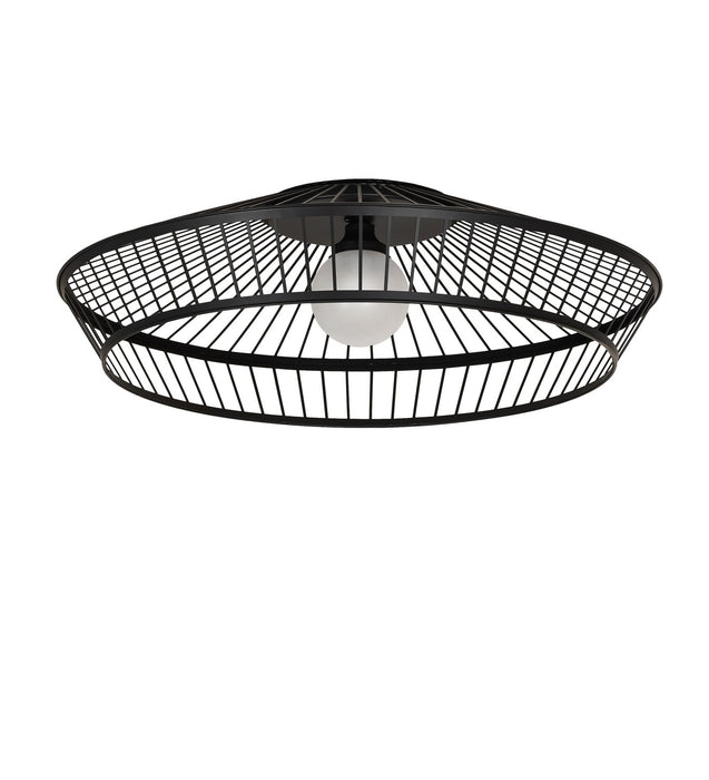 Meyda Tiffany - 236964 - LED Flushmount - Cilindro - Solar Black