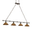 Meyda Tiffany - 271620 - Four Light Island Pendant - Nuevo - Oil Rubbed Bronze