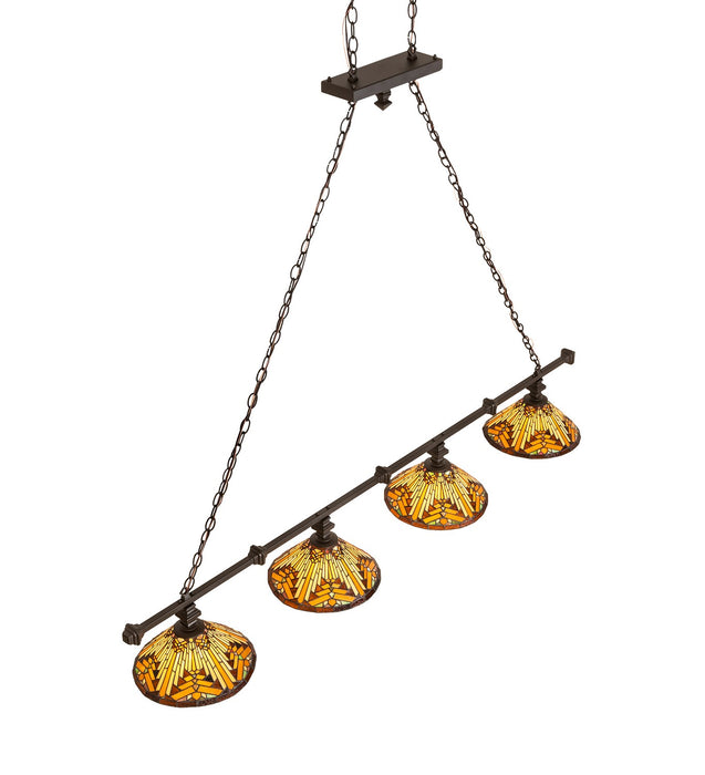 Meyda Tiffany - 271620 - Four Light Island Pendant - Nuevo - Oil Rubbed Bronze