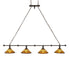 Meyda Tiffany - 271620 - Four Light Island Pendant - Nuevo - Oil Rubbed Bronze