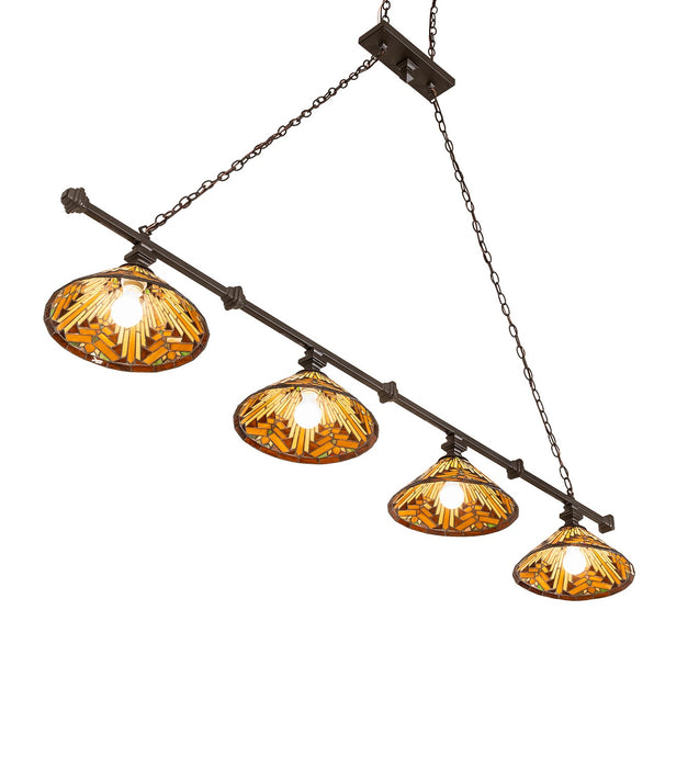 Meyda Tiffany - 271620 - Four Light Island Pendant - Nuevo - Oil Rubbed Bronze