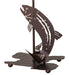 Meyda Tiffany - 271961 - Two Light Table Base - Leaping Trout - Mahogany Bronze