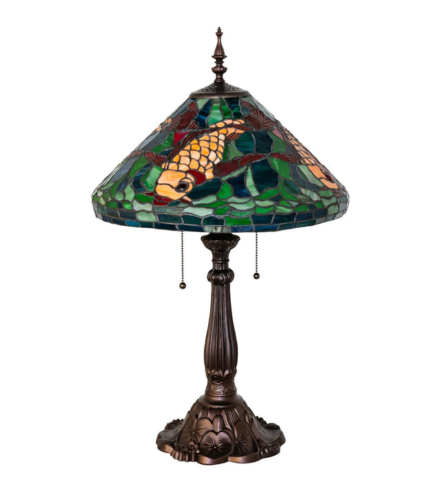 Meyda Tiffany - 274702 - Two Light Table Lamp - Tiffany Koi