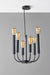 Adesso Home - 6197-01 - Six Light Pendant - Rory - Black