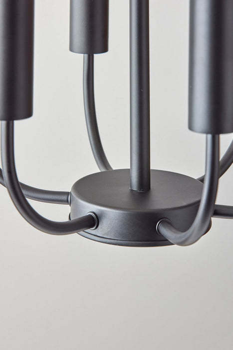 Adesso Home - 6197-01 - Six Light Pendant - Rory - Black