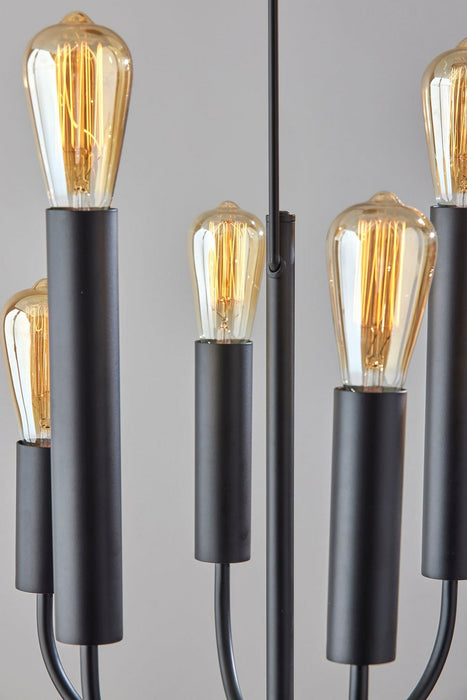 Adesso Home - 6197-01 - Six Light Pendant - Rory - Black