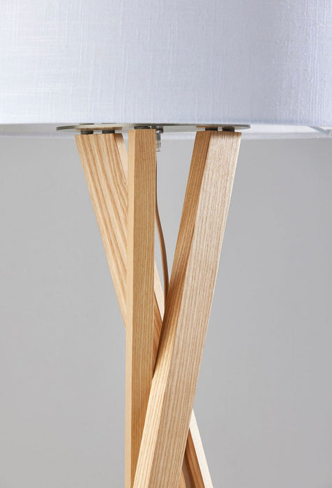 Adesso Home - 3227-12 - Floor Lamp - Brooklyn - Natural Wood
