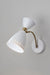 Adesso Home - 4279-02 - Wall Lamp - Oscar - White W. Antique Brass