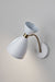 Adesso Home - 4279-02 - Wall Lamp - Oscar - White W. Antique Brass