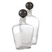 Arteriors - ARI14 - Decanters, Set of 2 - Eaves - Clear/Bengal