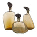 Arteriors - ARI15 - Decanters, Set of 3 - Calhoun - Smoke Luster/Bronze